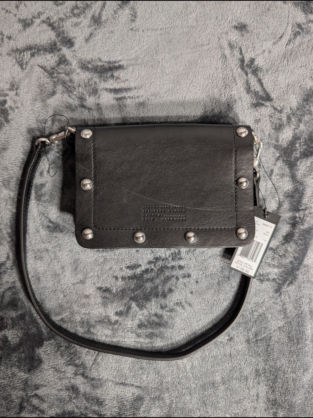 Marc By Marc Jacobs Black Leather Stud-Trim Crossbody ***Check Description***